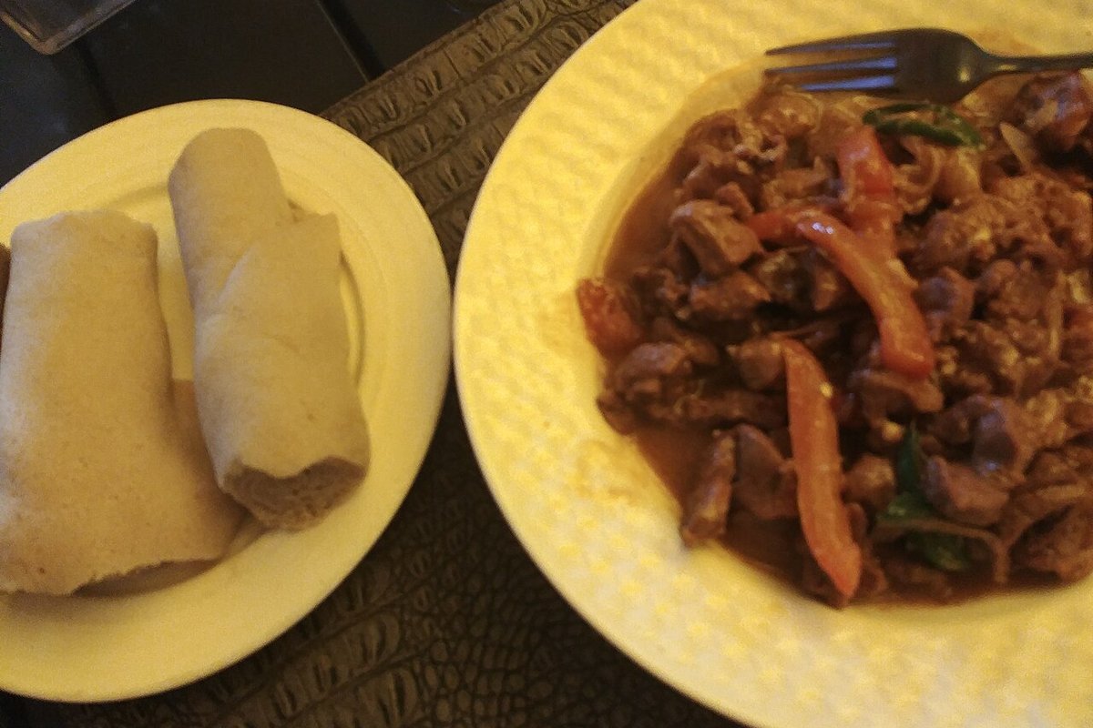 Tibs (Ethiopian sautéed beef)