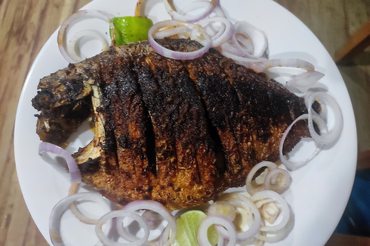 سمك مقلي بالبهارات