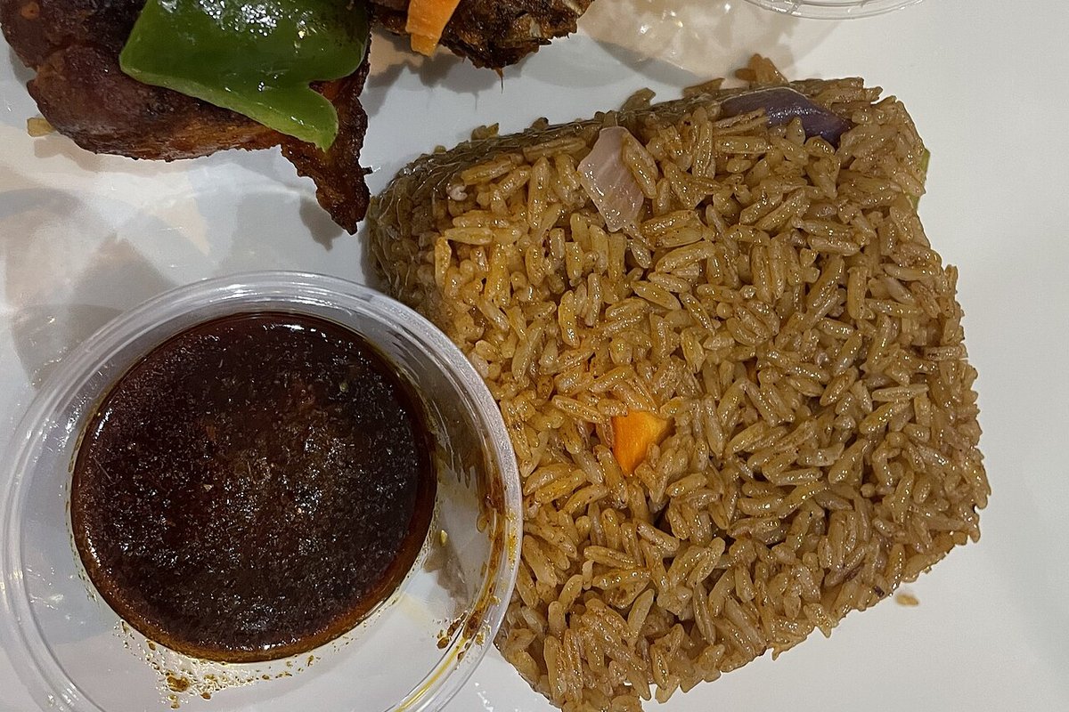 Ghana Jollof Rice (spiced tomato rice)