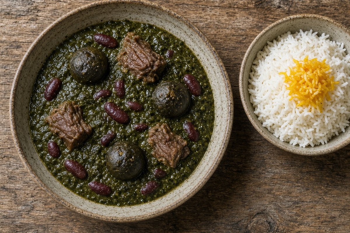 Ghormeh Sabzi (Persian herb and lamb stew)