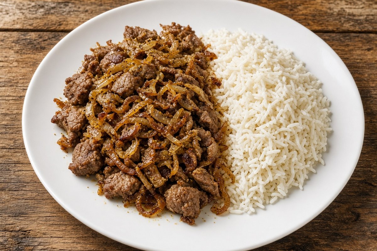 Laham Nashif (dry-cooked lamb)
