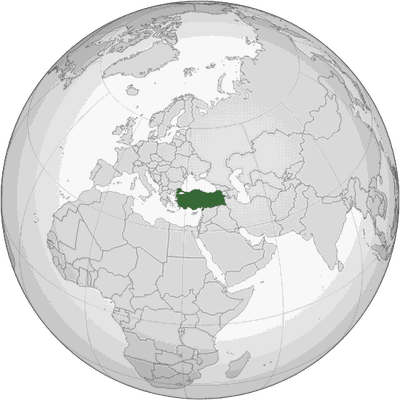 Turkey (the city of Adana, in the south) — A similar, milder kebab is known in the nearby city of Urfa
