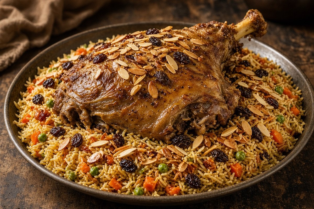 Emirati Ouzi (spiced lamb & rice)