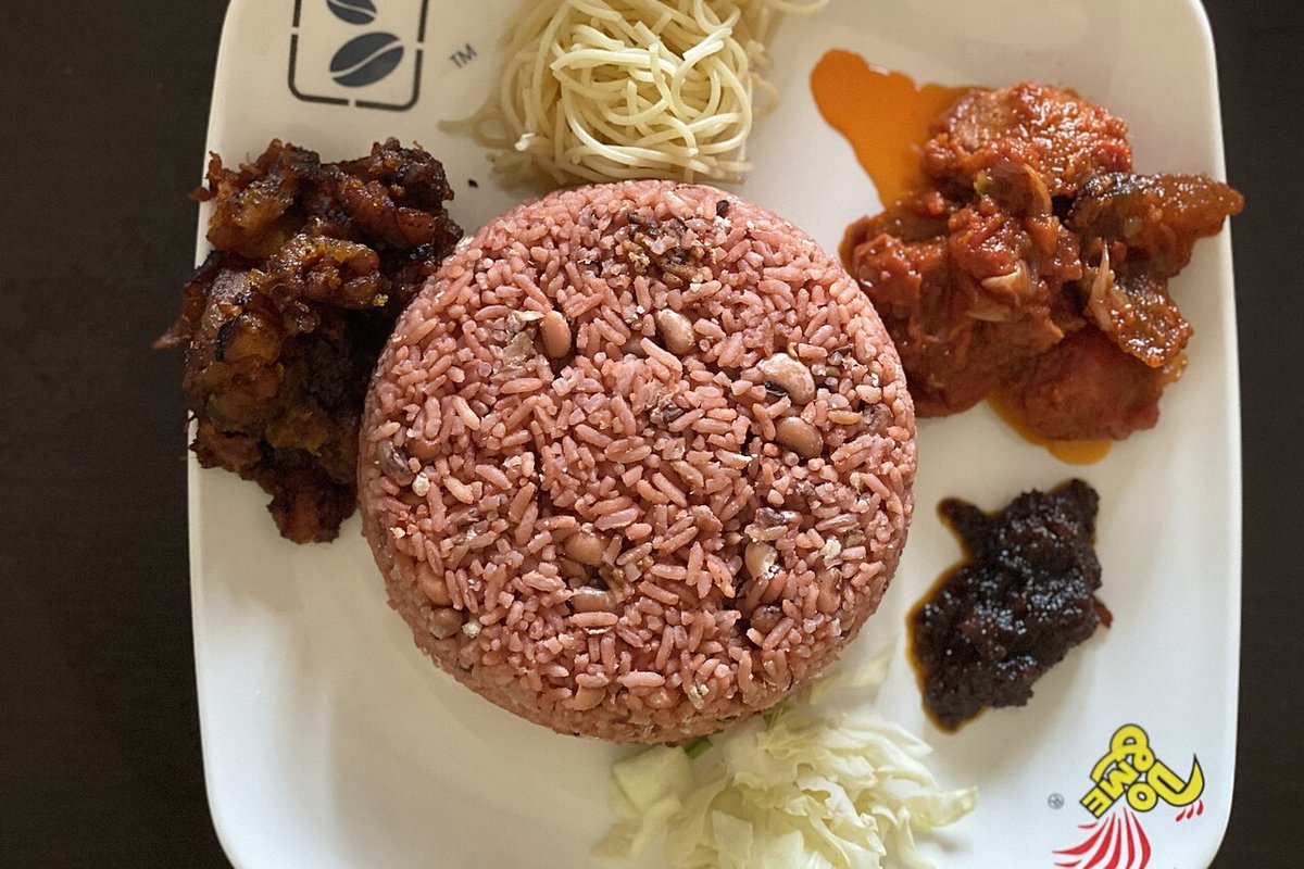 Waakye (Ghanaian rice & beans)